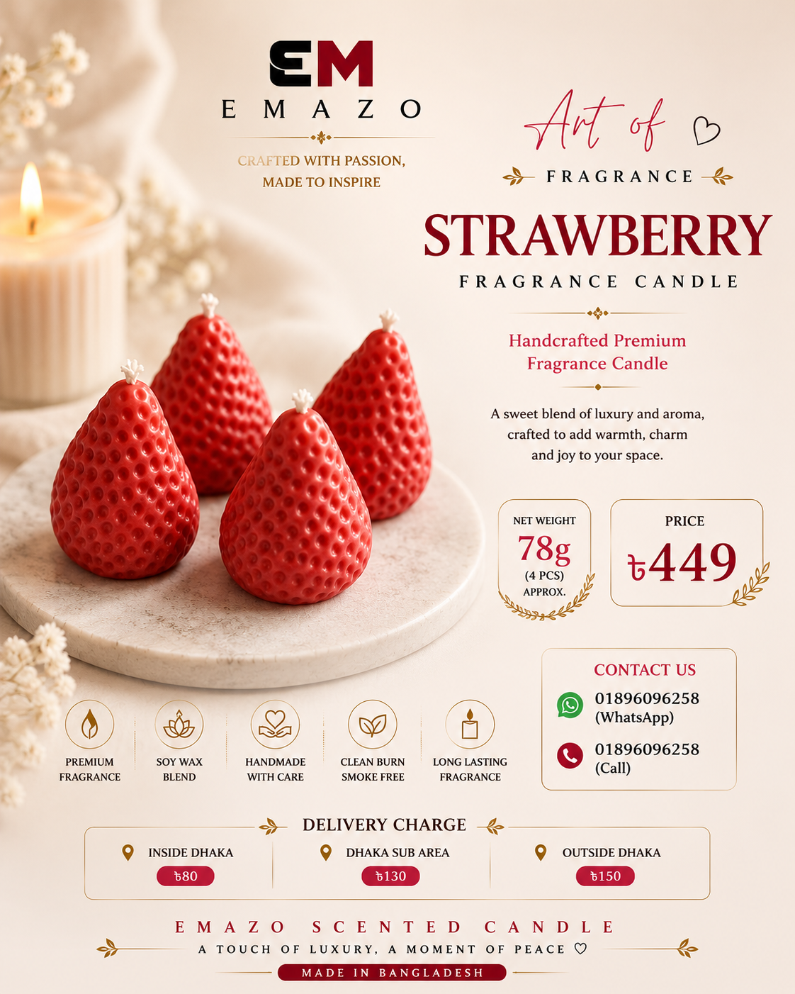 EMAZO Scented Candle