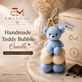 EMAZO Handmade Teddy Bubble Candle – Chocolate Fragrance